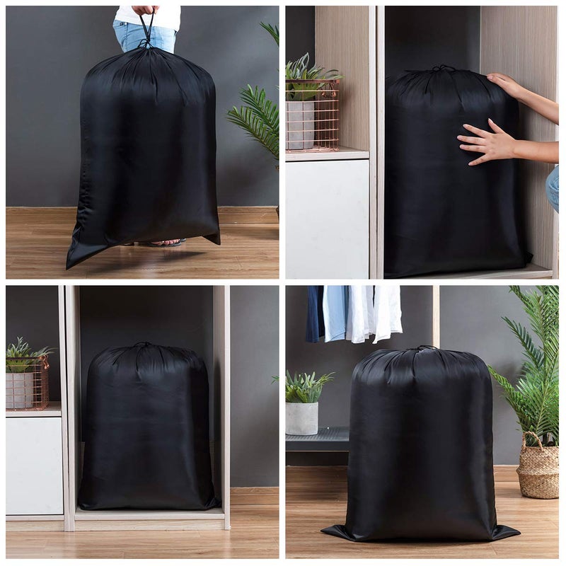 IWEIK Multipurpose Extra Large Laundry Bag Storage Bag (27"x35", Black) - Image 4